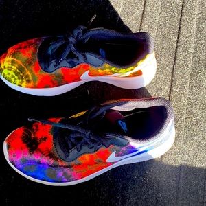 Girls Rainbow Nikes